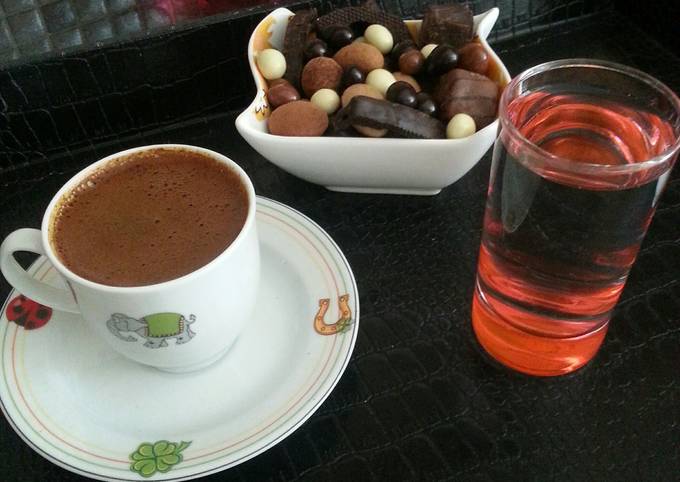 Turkish Coffee (Türk Kahvesi) and details as well as with fragrance