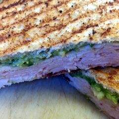 A picture of Leftover Turkey Panini.