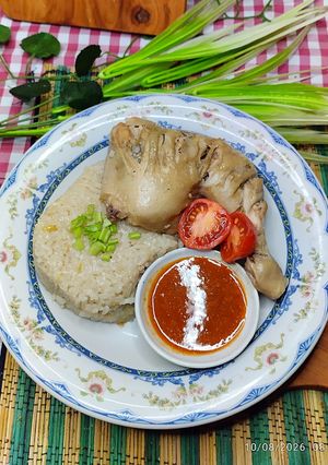 Foto resep Nasi Hainan Singapura Rice Cooker