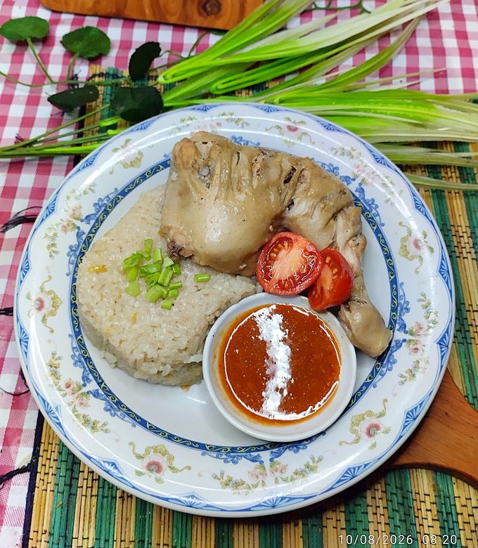 Foto resep Nasi Hainan Singapura Rice Cooker