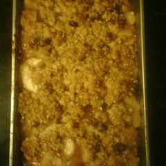 A picture of Sheree's Apple Crisp.... Quick!!!.