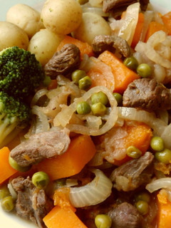 A picture of Vickys Venison Cider Casserole, GF DF EF SF NF.