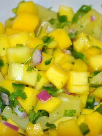 Easy Steps to Prepare Recipe Savory Pineapple Mango Salsa that is  Makes Drooling, Really Delicious}