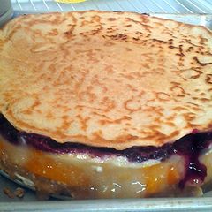 A picture of double decker pie stove top.