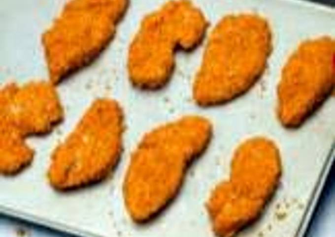 How to Prepare Super Quick Homemade Dorito crusted chicken fingers
