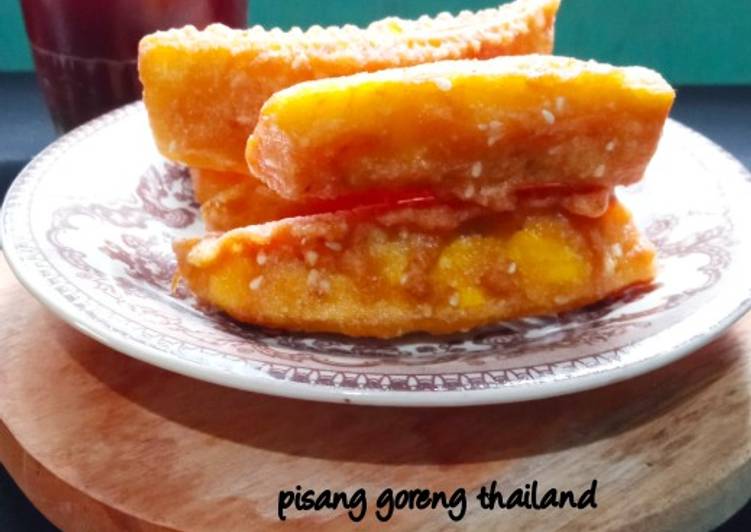 Cara Gampang Membuat Pisang goreng thailand Anti Gagal