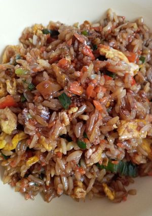 Una foto de Arroz chaufán con mi sello