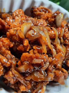 Foto resep Ayam goreng tepung saus mentega