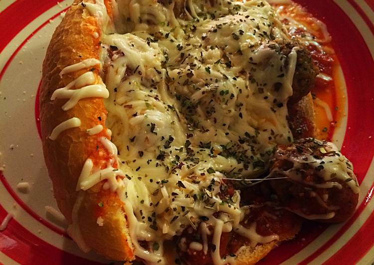 Recipe of Favorite Easy Cheesy Meatball Subs