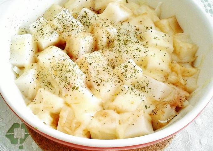 Quick and Simple Microwave Mochi Gratin