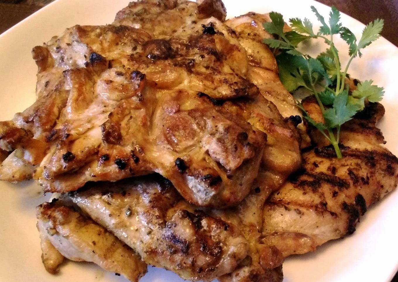 Greek Spice Grilled Chicken Thighs