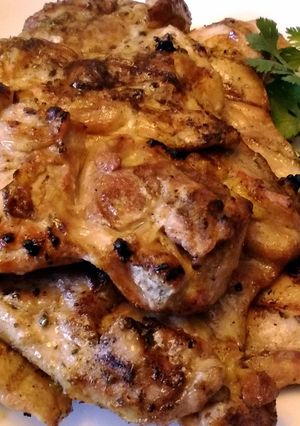 A picture of Greek Spice Grilled Chicken Thighs.