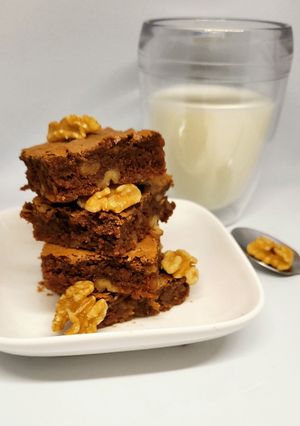 Une photo de Brownie aux noix de pécan