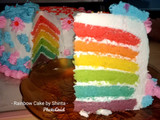Rainbow Cake syuper menul anti gagal by Shinta