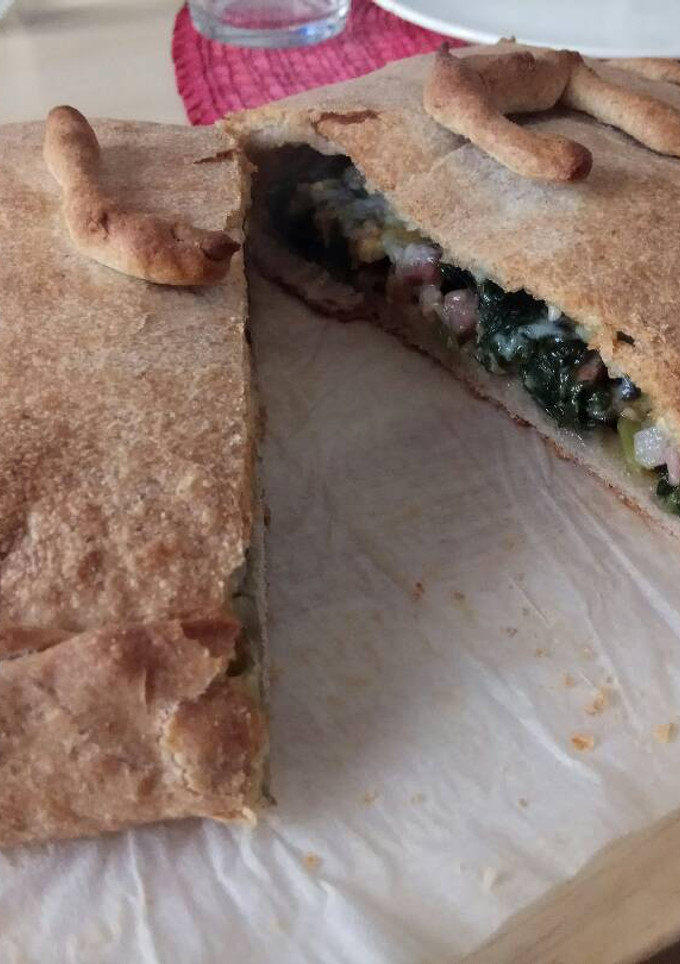 Una foto de Calzone de espinacas