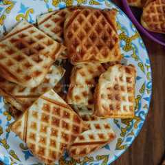 Cheese and Sosis Bread Waffle-レシピのメイン写真