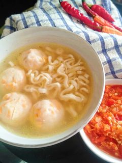 Foto resep Kuah bakso ikan udang