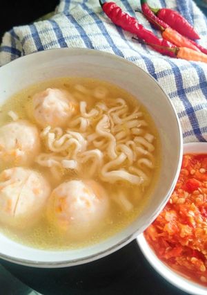 Foto resep Kuah bakso ikan udang