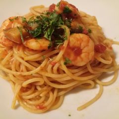 A picture of Spaghetti mare e monti.