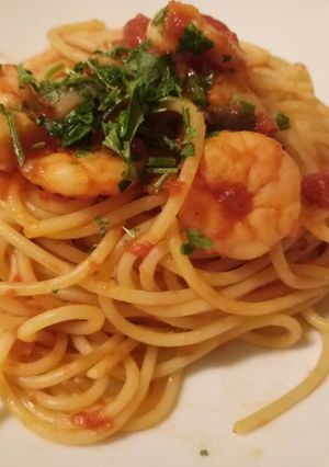 A picture of Spaghetti mare e monti.