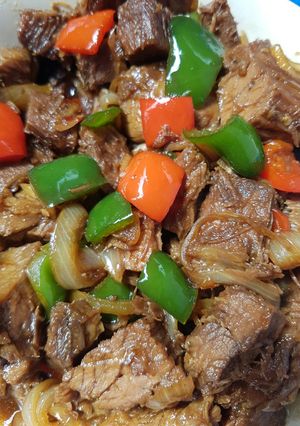 Foto resep Daging sapi masak paprika