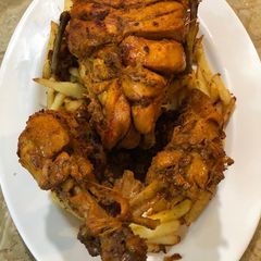 A picture of Chargha (famous street food of Hussainabad).