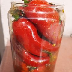 A picture of Red chilli pickle.