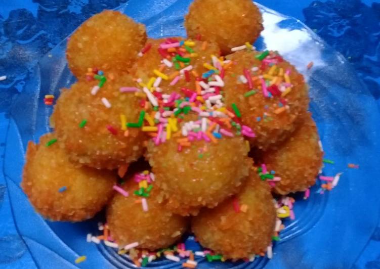 Bola bola ubi lumer isi coklat