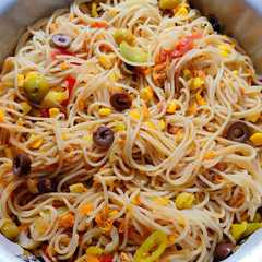 إسباجيتي بالخضروات 🍝-レシピのメイン写真