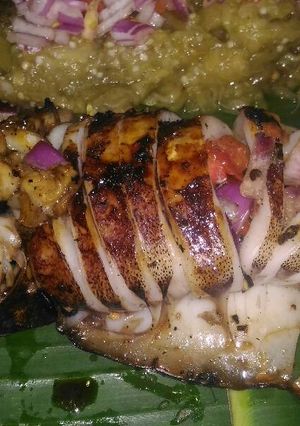 A picture of Stuffed Grilled Squid.