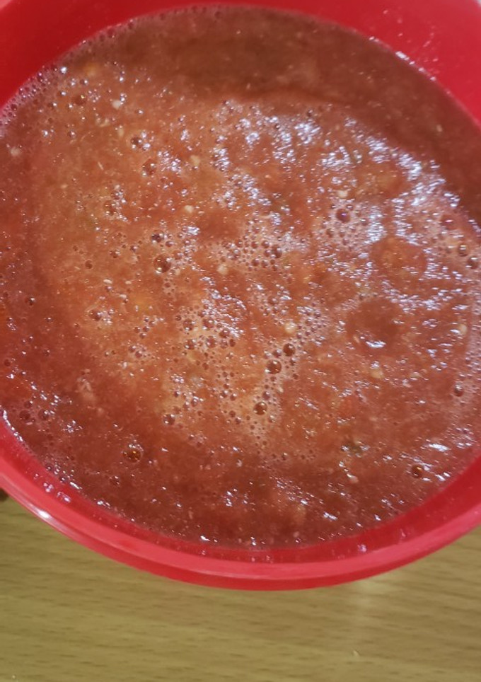 Una foto de Salsa de habanero con jitomate
