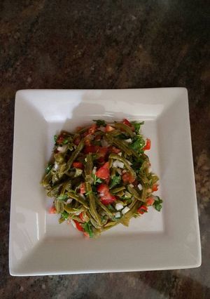 Una foto de Ensalada de nopales