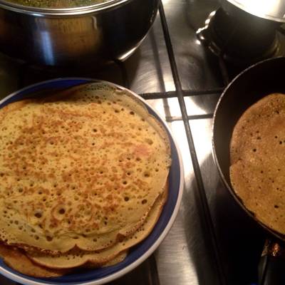 Panqueques sin leche Receta de Coca- Cookpad