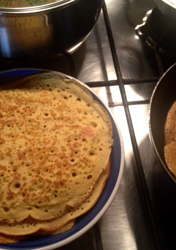 Una foto de Panqueques sin leche