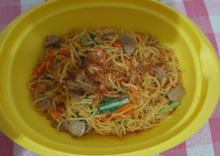 Resep Mie basah goreng bakso, Menggugah Selera