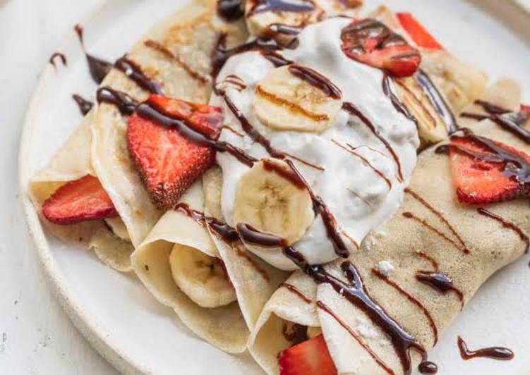 Simple Way to Make Any-night-of-the-week Nutella crepes for evening snacks