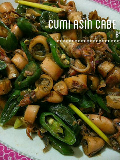 Foto resep Cumi Asin Cabe Hijau