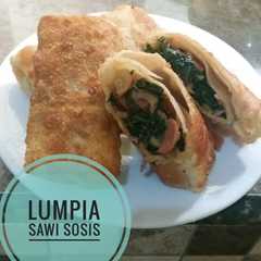 A picture of Lumpia 'Sasis' Sawi Sosis.