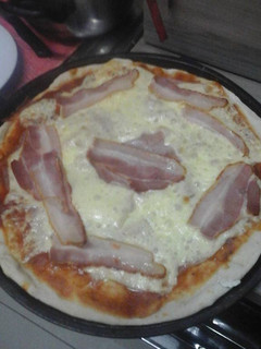 Una foto de Pizza americana