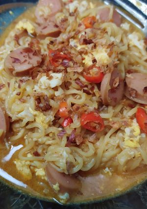 Foto resep Mie kuah Telur