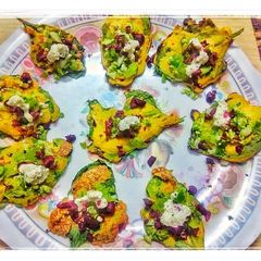 A picture of Palak toasties.
