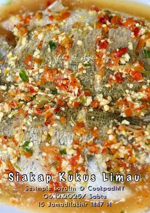 Gambar Siakap Kukus Limau Kedai Siam