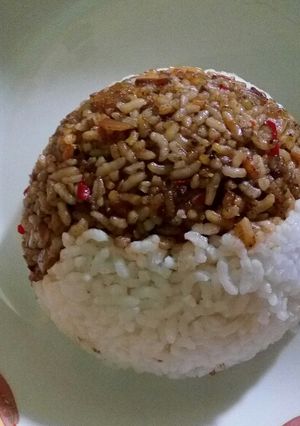 Foto resep Nasi hitam putih non msg🙆
