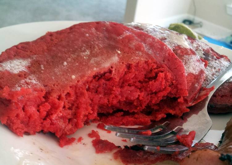 Red Velvet Pancakes