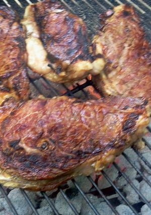 A picture of grilled steaks.