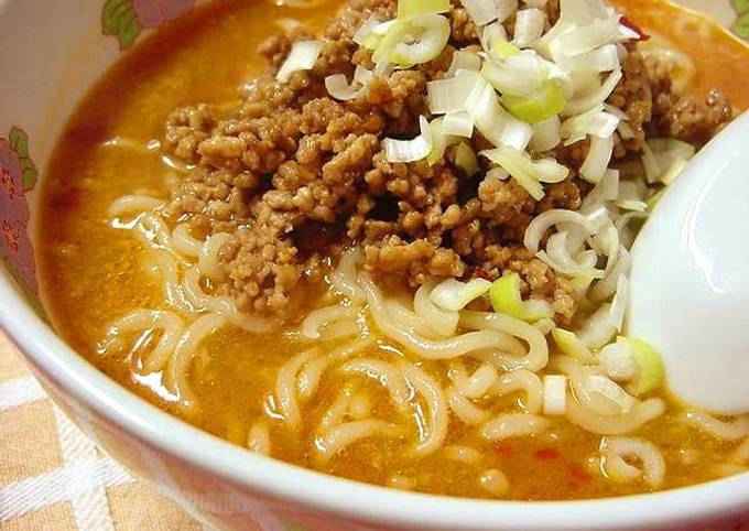 Steps to Prepare Speedy Easy, Hot, and Homemade Dandan Noodles