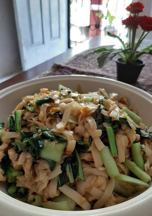 Foto resep Pork belly drunken noodles