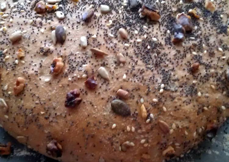 Vickys Brown Seeded Walnut Bread, GF DF EF SF