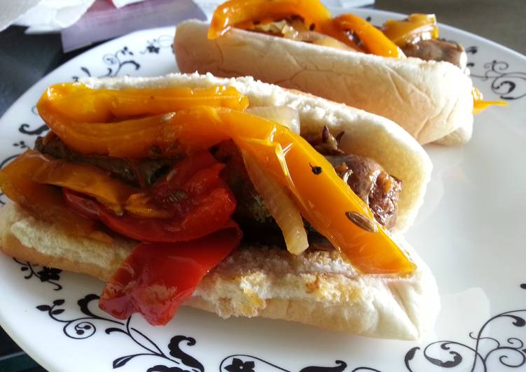 Easiest Way to Prepare Quick Crockpot Italian Sausages and Peppers