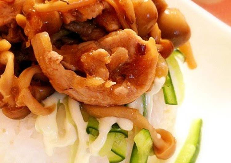 Recipe of Favorite Budget Friendly Recipe: Sweet and Savory Ginger Pork on Rice